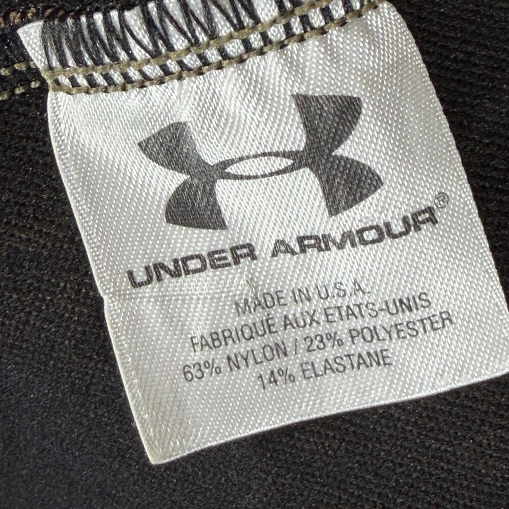 Under Armour Tactical Compression Shirt Mock Neck Mens Base Layer Brown Size XL - Picture 6 of 6